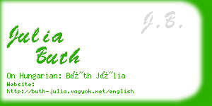 julia buth business card